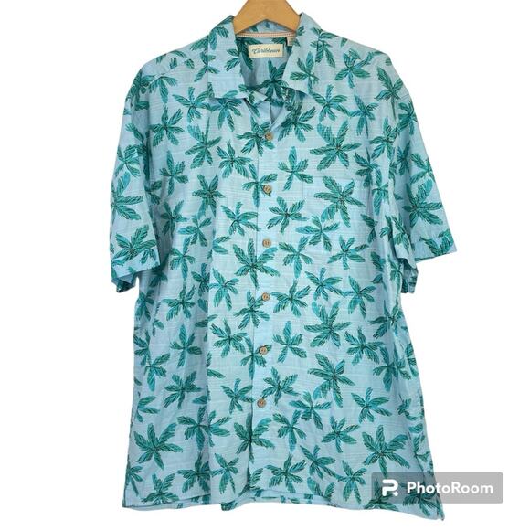 Caribbean Button Down Cotton Hawaiian Shirt Tropical NEW Vacation Short Sleeve - Picture 1 of 6